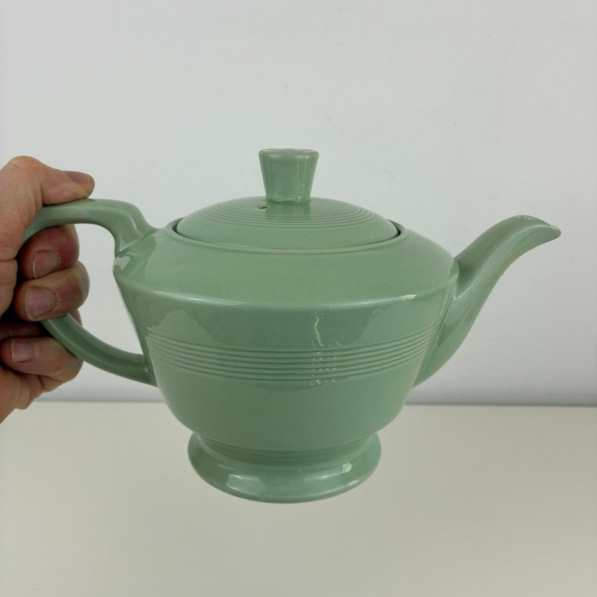 Woods Ware Beryl Green Teapot 2 Pints Mid Century Vintage