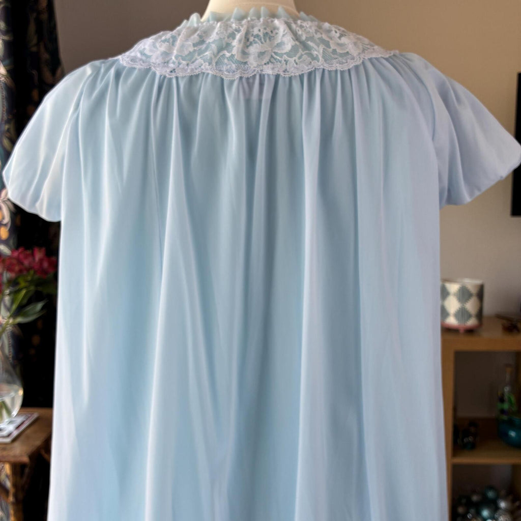 Baby Blue St Michael M&S 1960s Nylon Nightdress