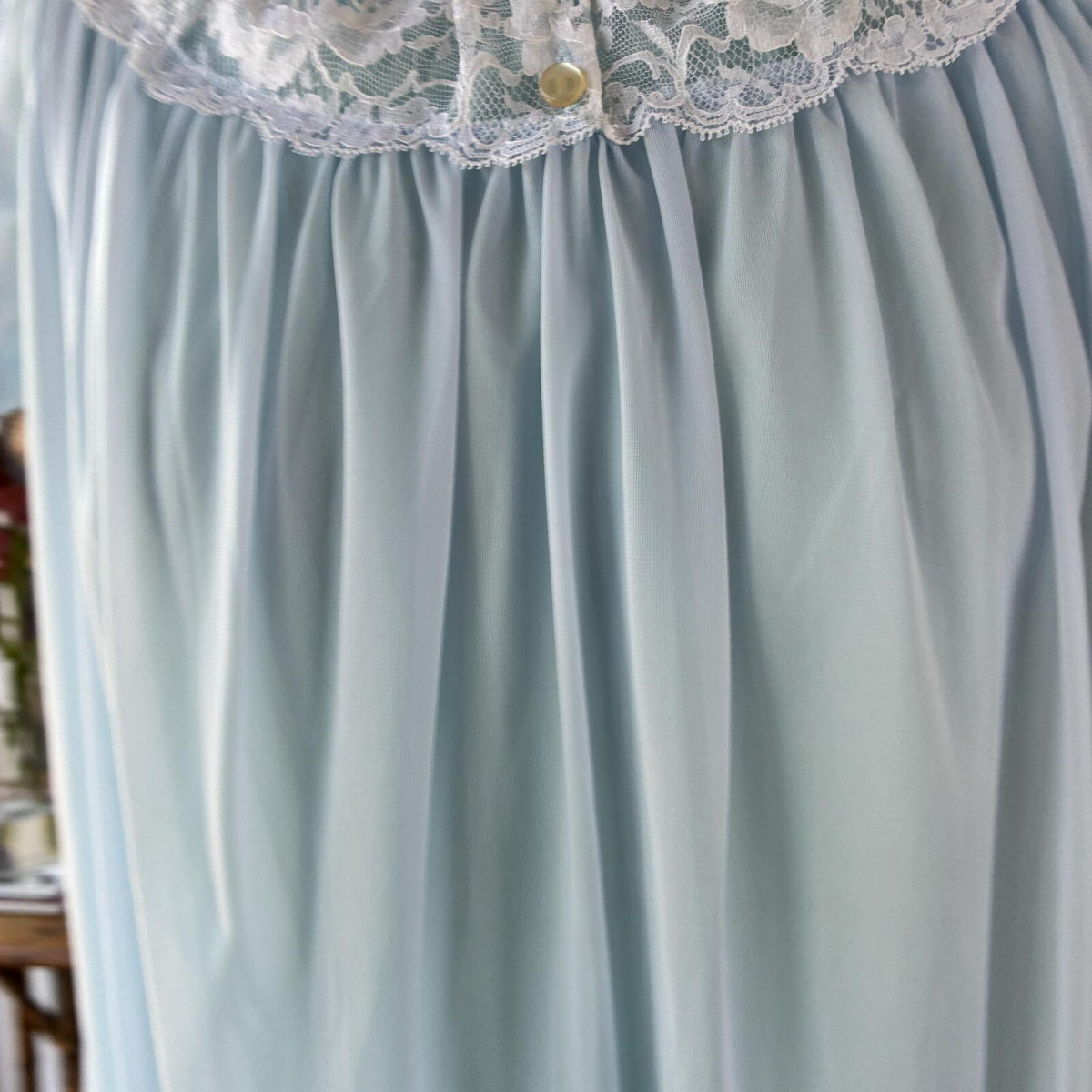 Baby Blue St Michael M&S 1960s Nylon Nightdress