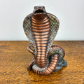 Cobra Snake Ceramic Figurine – Bronze Effect Hand Painted