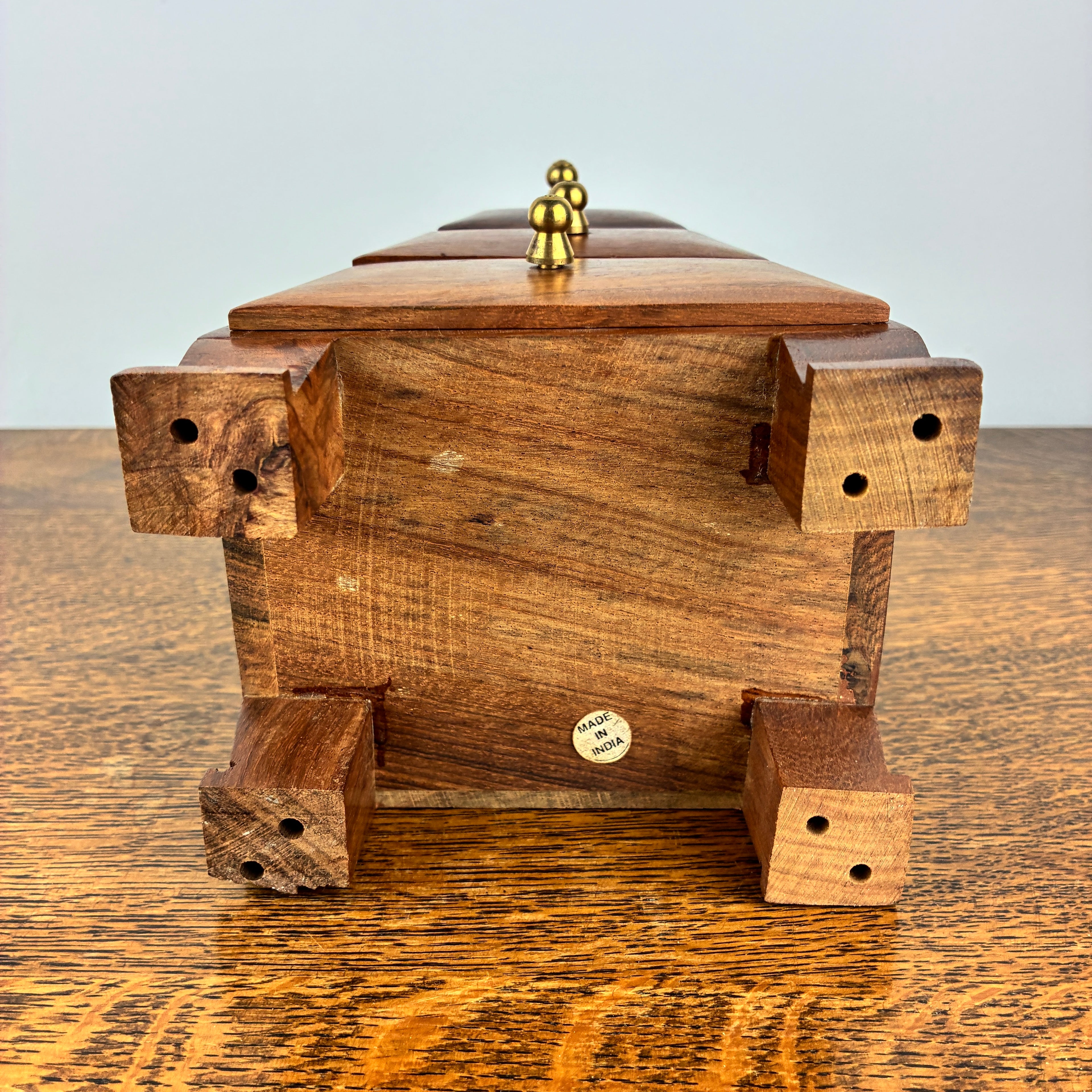Wooden Jewellery Box Cabinet – Pyramid Design with Drawers
