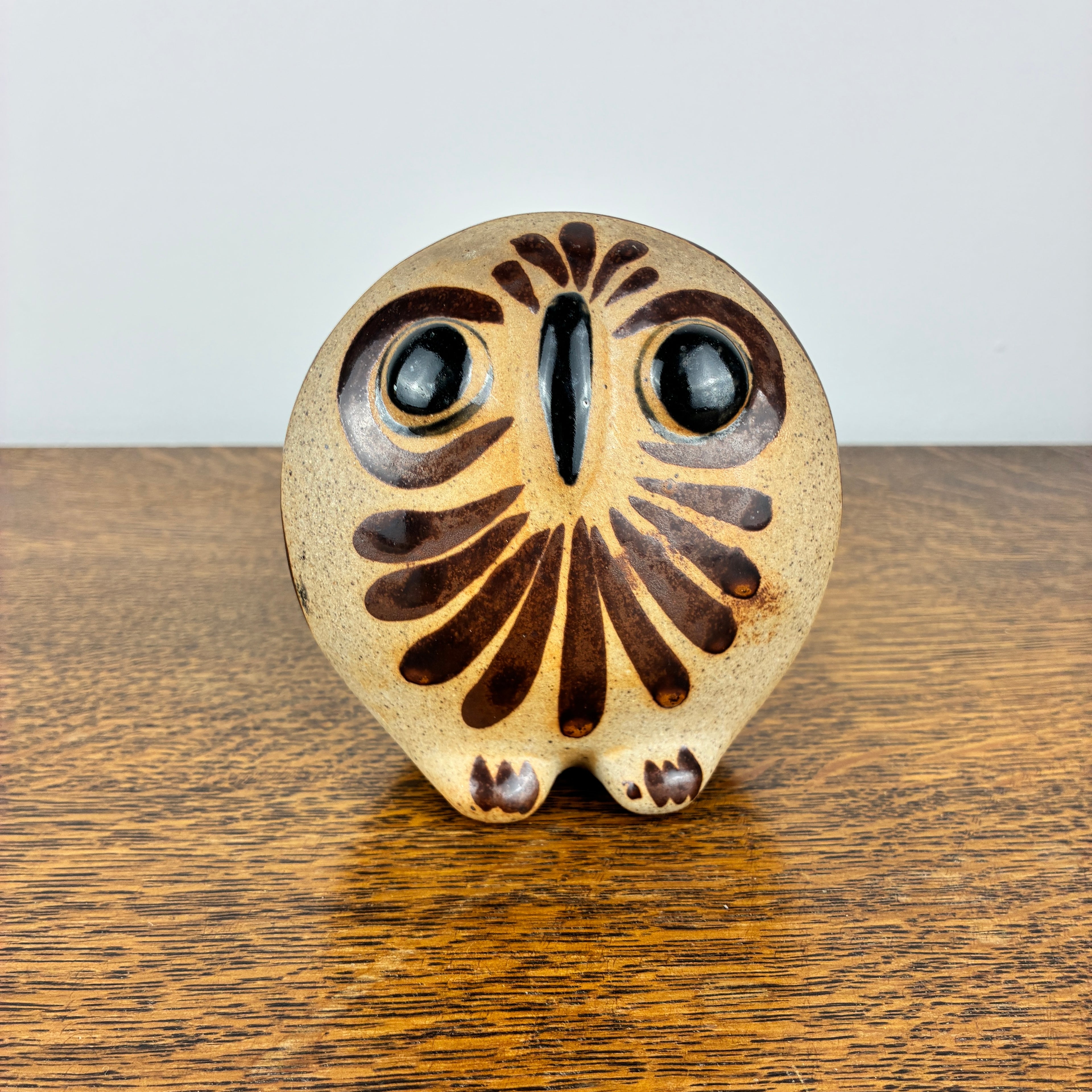 Vintage Tonalá Pottery Owl – Mexican Ceramic Folk Art Figurine