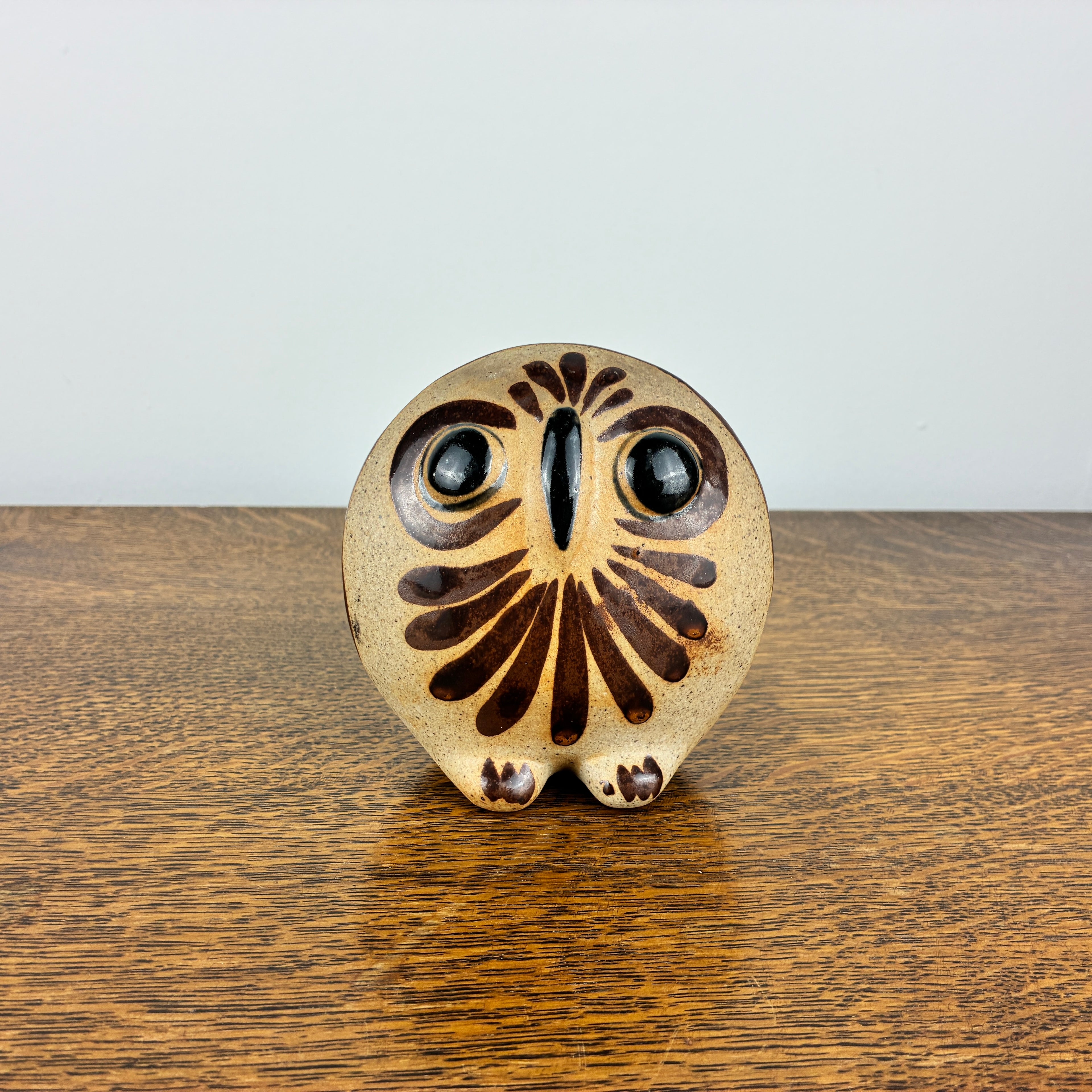 Vintage Tonalá Pottery Owl – Mexican Ceramic Folk Art Figurine