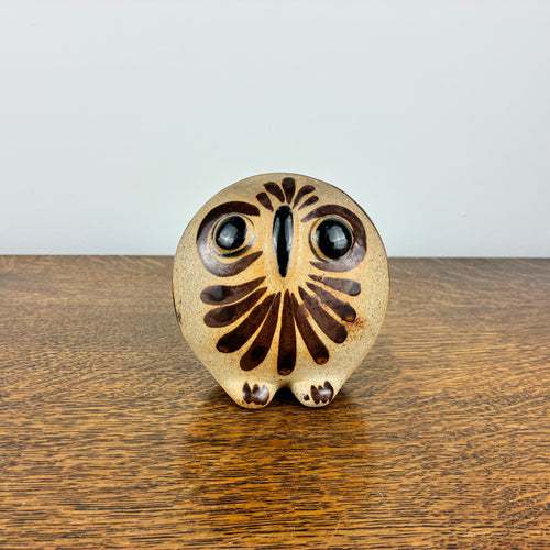 Vintage Tonalá Pottery Owl – Mexican Ceramic Folk Art Figurine
