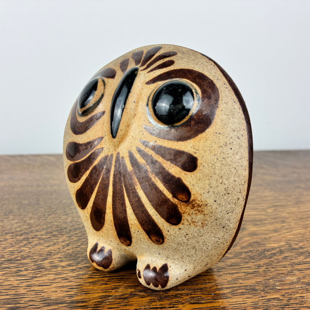 Vintage Tonalá Pottery Owl – Mexican Ceramic Folk Art Figurine