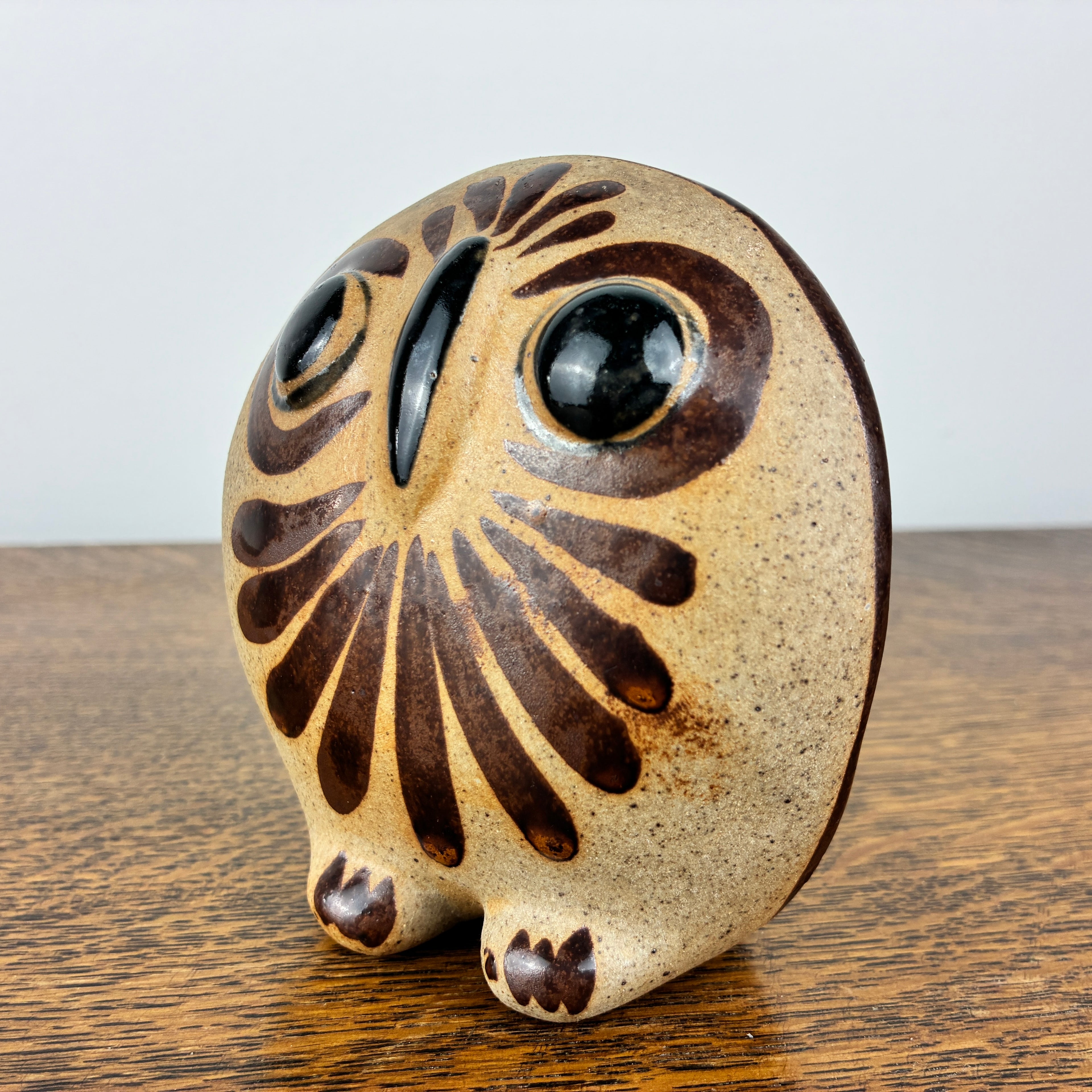 Vintage Tonalá Pottery Owl – Mexican Ceramic Folk Art Figurine