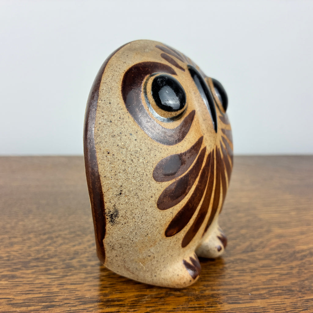 Vintage Tonalá Pottery Owl – Mexican Ceramic Folk Art Figurine