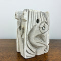 Abstract Stone Sculpture – Modernist Carved Limestone Style Decorative Object