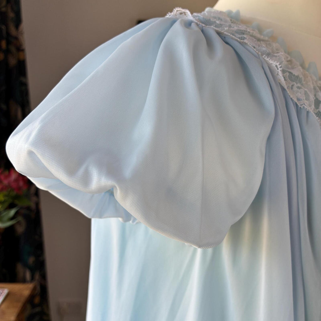 Baby Blue St Michael M&S 1960s Nylon Nightdress