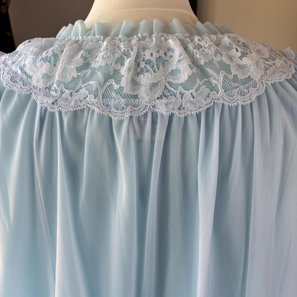 Baby Blue St Michael M&S 1960s Nylon Nightdress